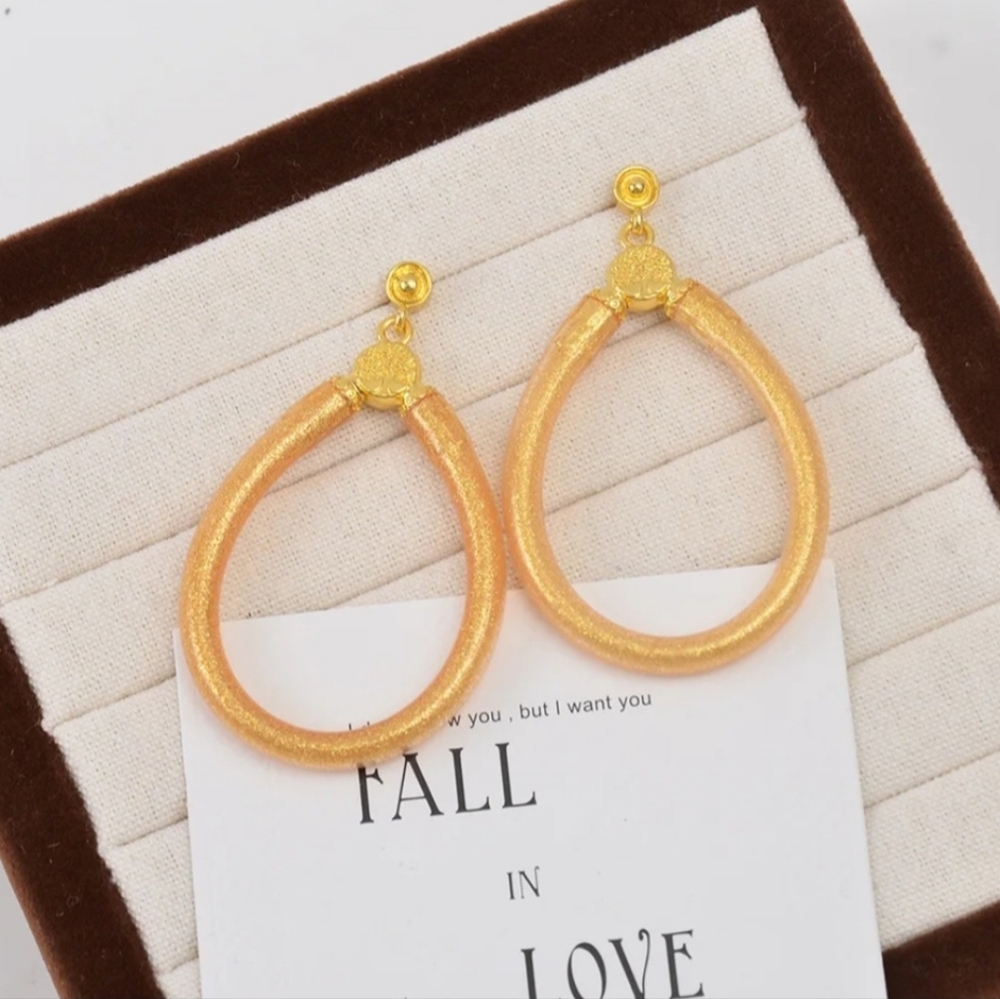 Budha All Weather Womens Earring. Color Gold. Excellent Quality